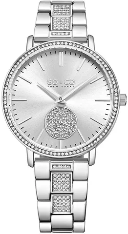 So & Co New York Damklocka 5525.1 Madison Silverfärgad/Stål